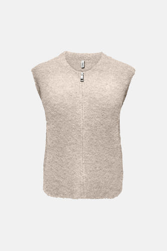 Dames tops pull zonder mouw Écru - ONLY®