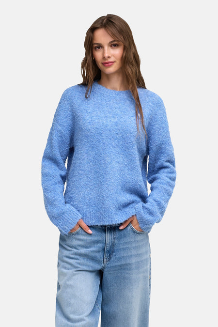 Trui met ronde hals blauw - ONLY®