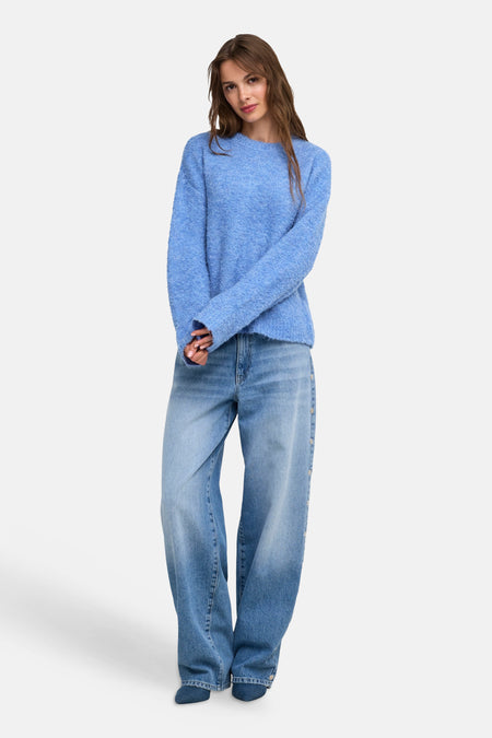 Trui met ronde hals blauw - ONLY®