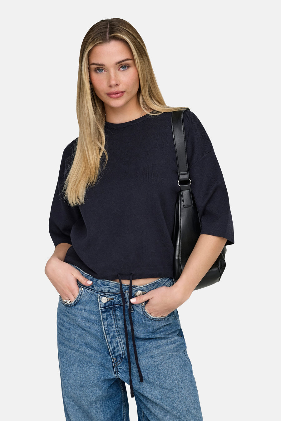 Trui met ronde hals blauw - ONLY®