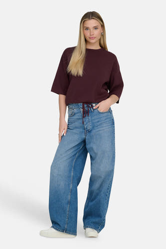 Trui met ronde hals bordeaux - ONLY®