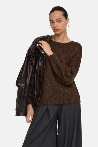 Pull col O brun - ONLY®