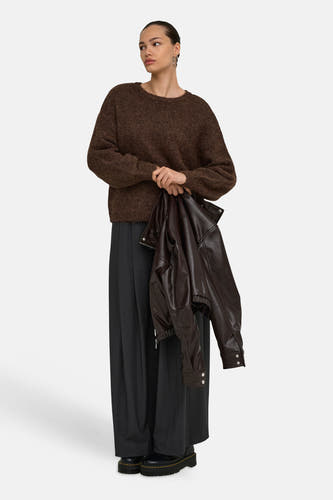 Pull col O brun - ONLY®