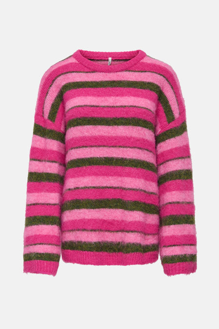 Pull met ronde hals - Roze