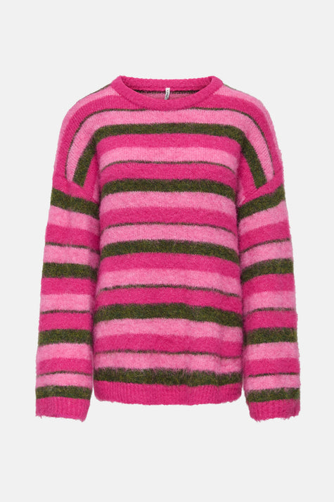 Pull met ronde hals - Roze