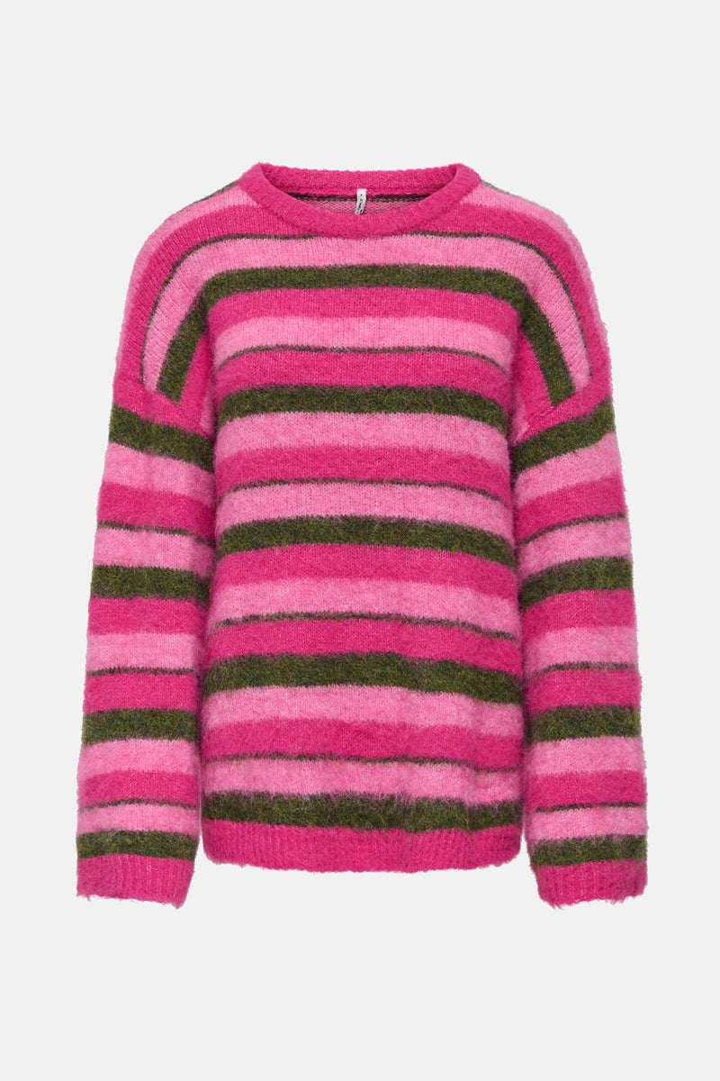 Pull met ronde hals - Roze