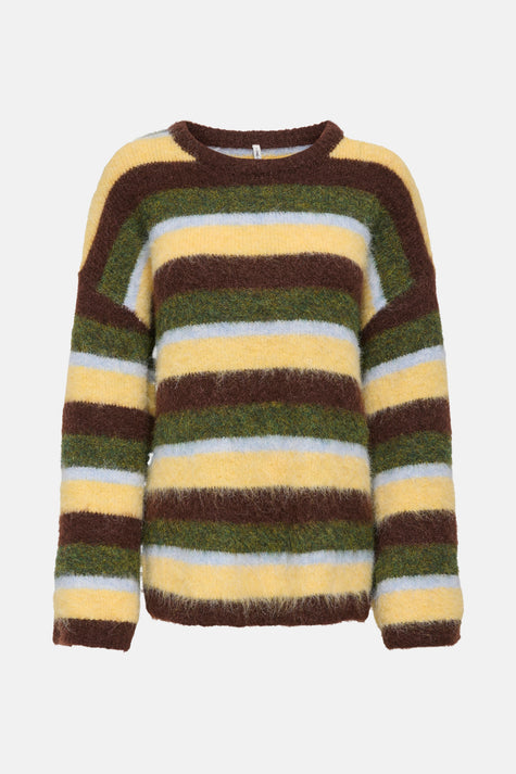 Pull met ronde hals - multicolor