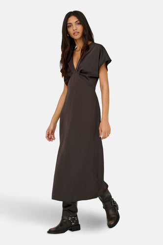 Kleedje met korte mouwen - bruin - JDY