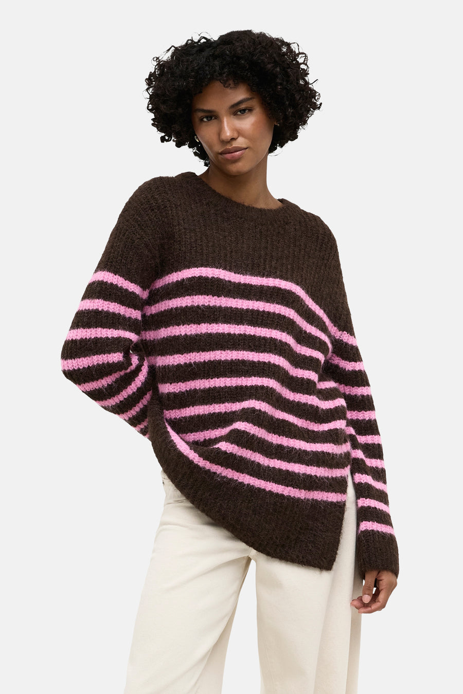 Pull col O brun - ONLY®