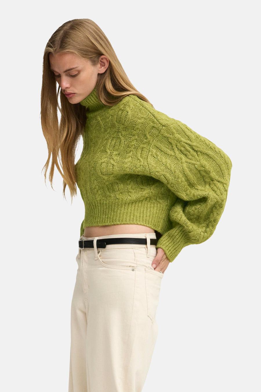 Trui met rolkraag groen - ONLY®