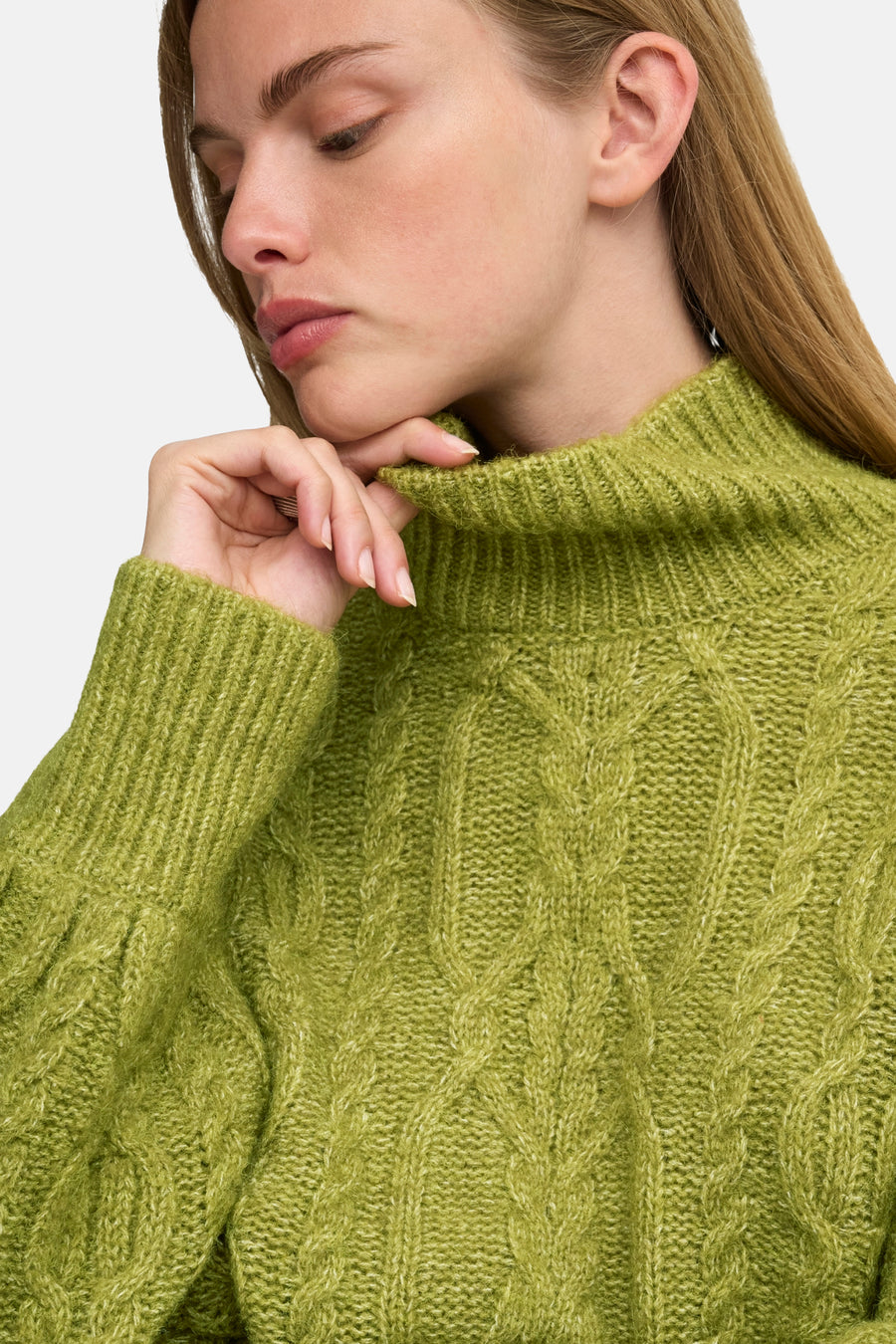 Trui met rolkraag groen - ONLY®