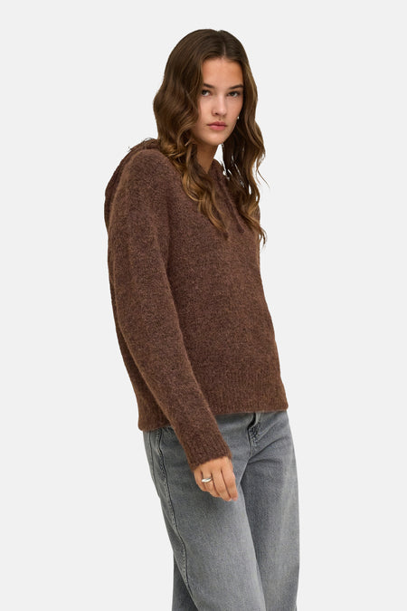 Trui met ronde hals bruin - ONLY®