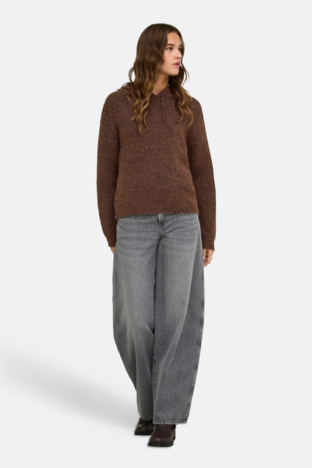 Trui met ronde hals bruin - ONLY®