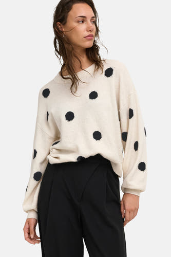 Pull col O Écru - ONLY®