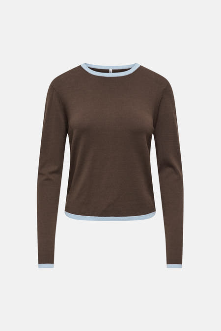 Trui met ronde hals bruin - ONLY®