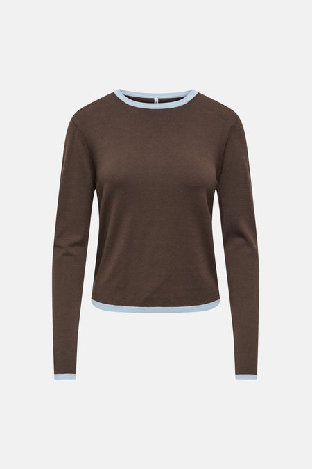 Pull col O brun - ONLY®