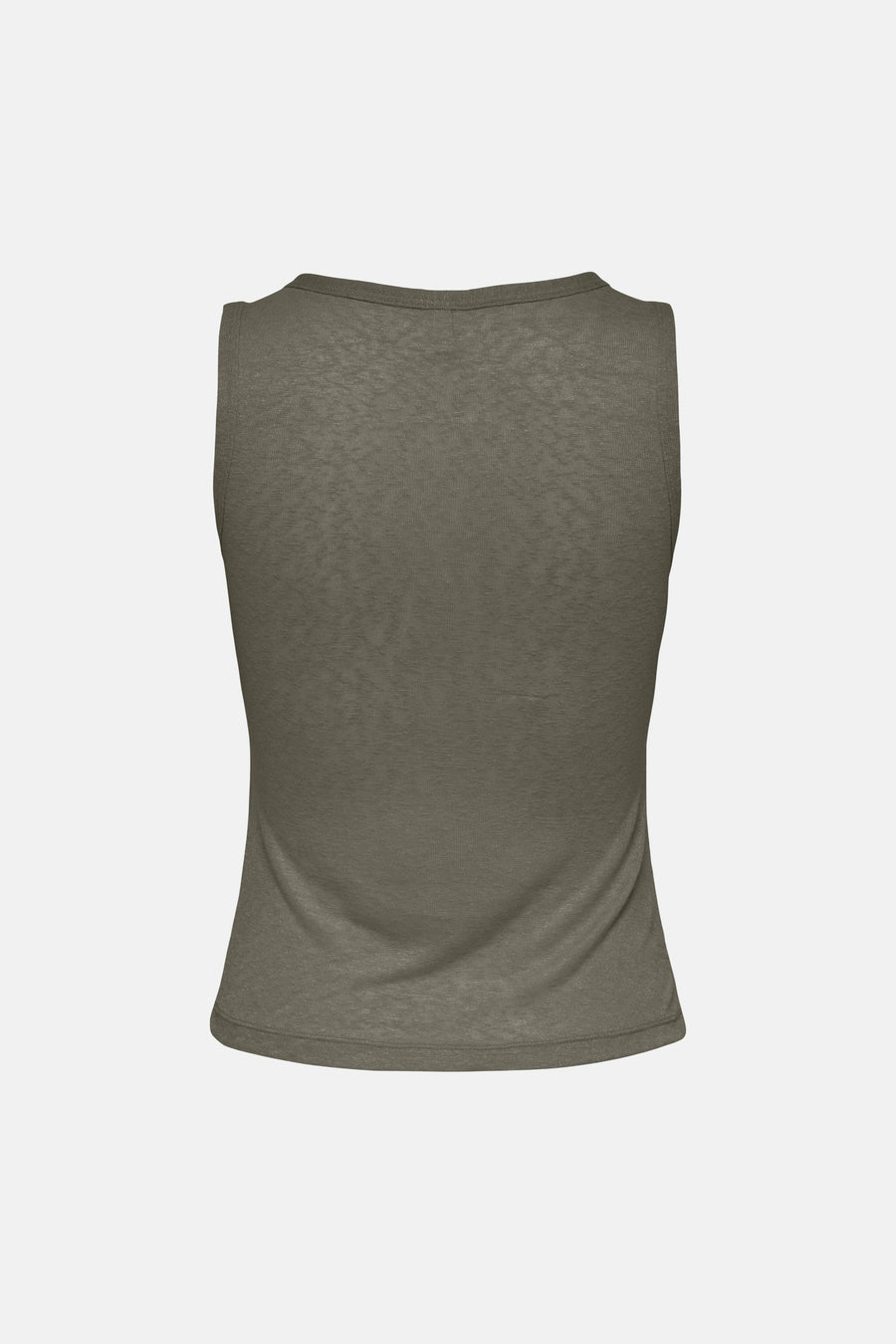 Groene tanktop van ONLY® met heather textuur, rugzijde, strakke pasvorm