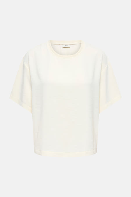 Blouse met korte mouwen - Egret
