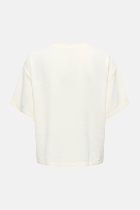 Blouse à manches courtes - écru