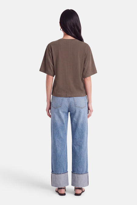 T-shirt met korte mouwen - bruin