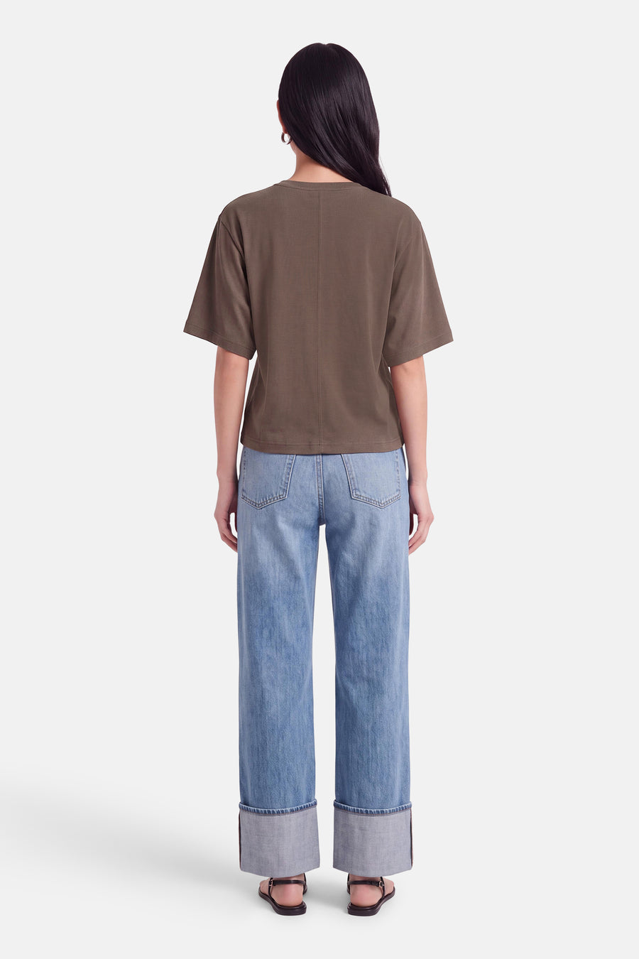 T-shirt à manches courtes - brun