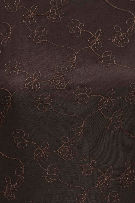 Kleedje met lange mouwen - Coffee Bean