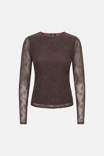 T-shirt (lange mouwen) bruin - JDY