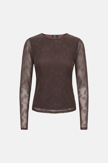 T-shirt (manches longues) brun - JDY