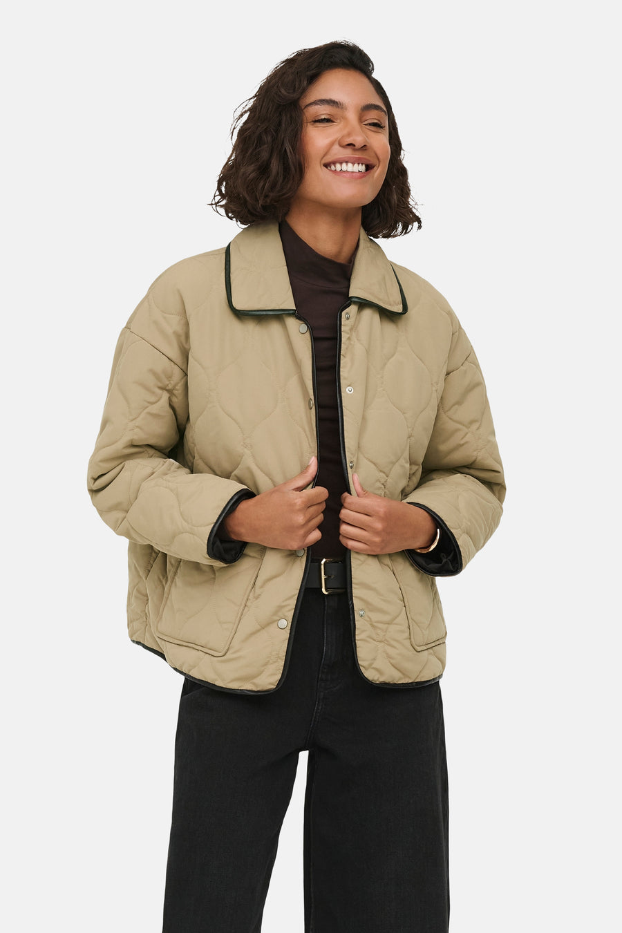 Korte jas beige - JDY