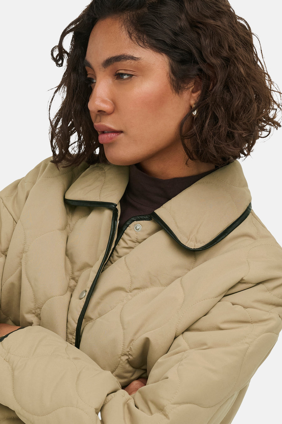 Korte jas beige - JDY