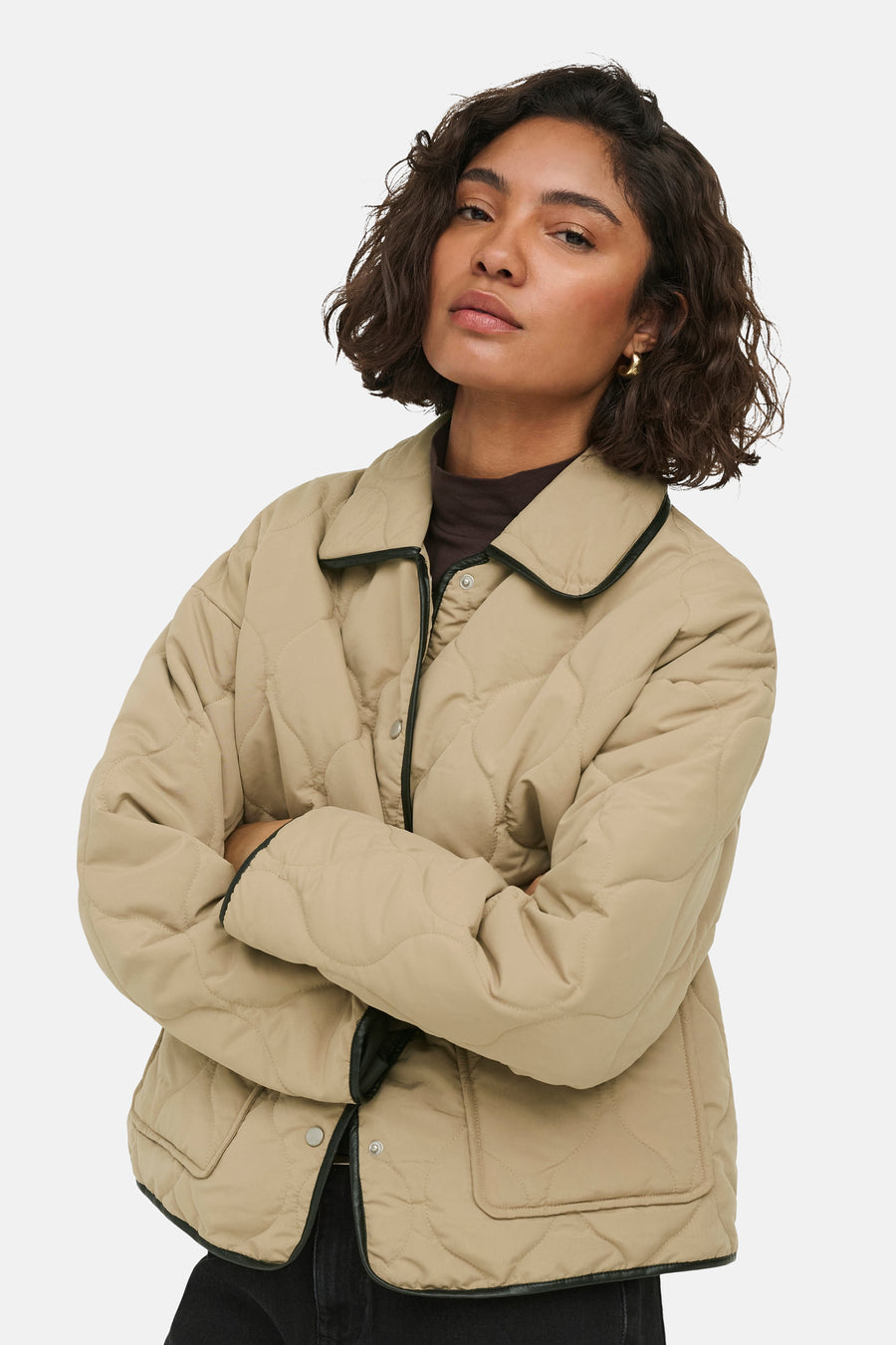 Korte jas beige - JDY