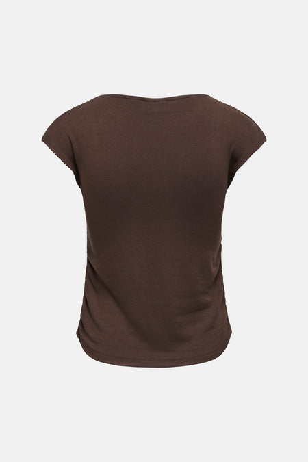 Top (korte mouwen) bruin - JDY