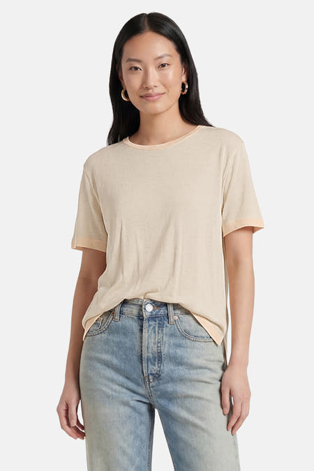 T-shirt met korte mouwen - ecru