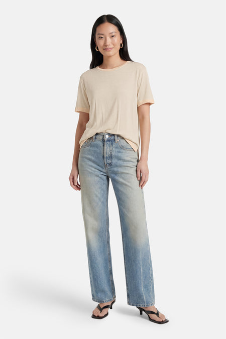 T-shirt met korte mouwen - ecru