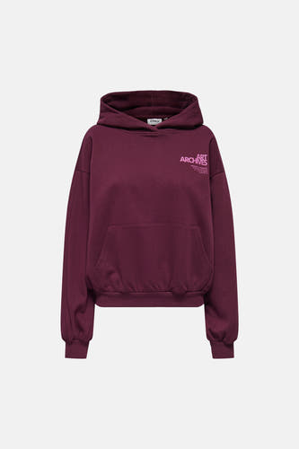Sweater met kap - rood