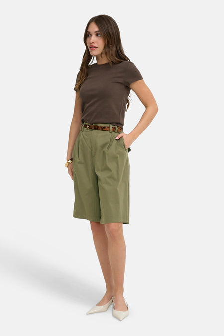 Top uni manche courte brun - ONLY®