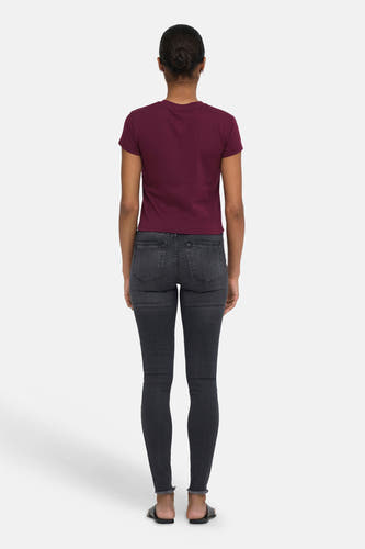 Top uni manche courte rouge - ONLY®