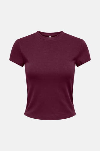 Top uni manche courte rouge - ONLY®