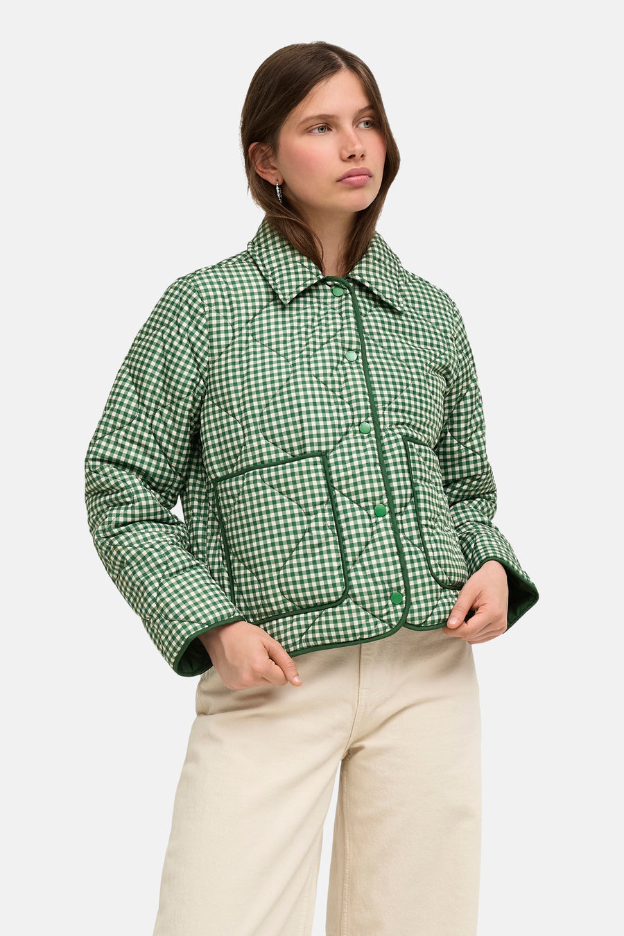 Korte jas groen - ONLY®