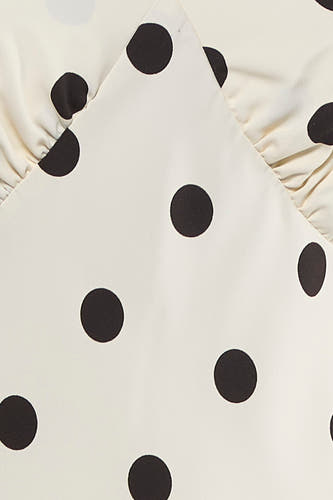 Kleedje met korte mouwen - ecru