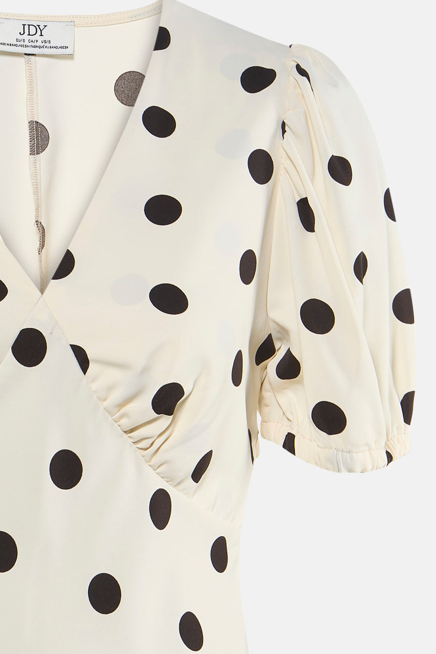 Kleedje met korte mouwen - ecru