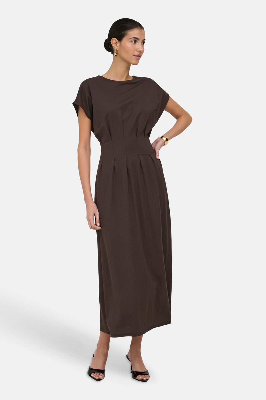Robes manches courtes brun - JDY
