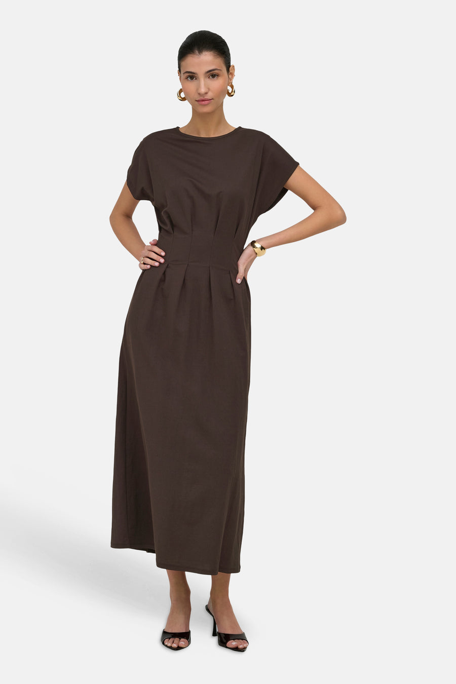 Robes manches courtes brun - JDY