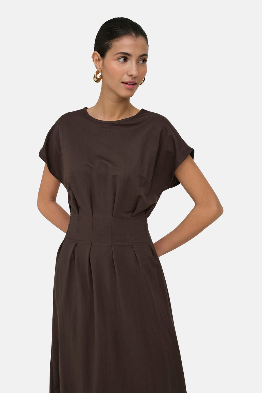 Robes manches courtes brun - JDY