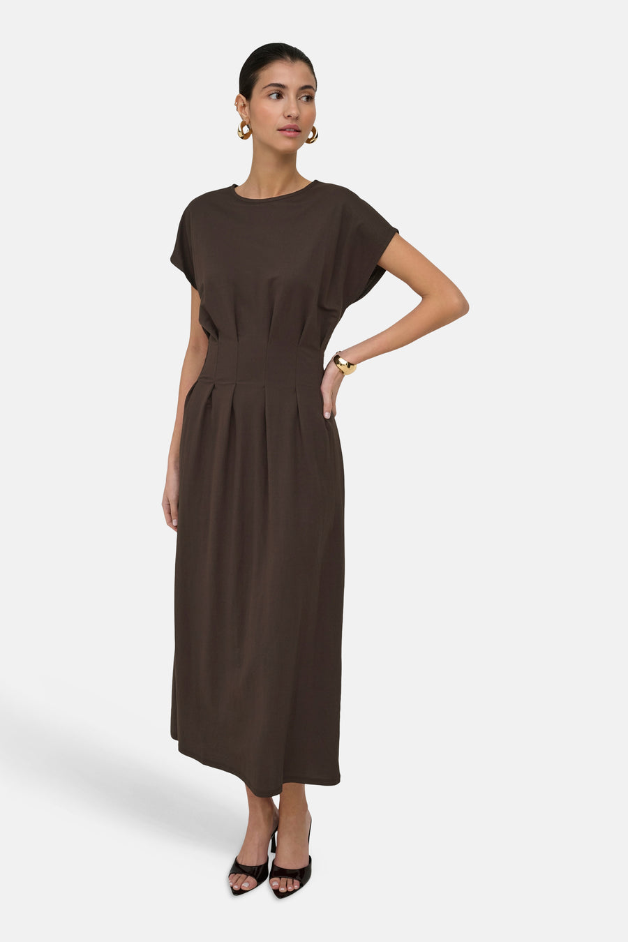 Robes manches courtes brun - JDY