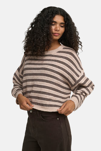 Trui met ronde hals beige - ONLY®