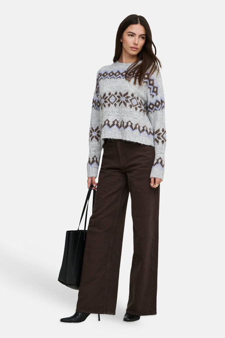 Pull col O gris - ONLY®
