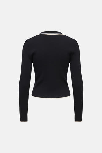 Pull col V noir - JDY