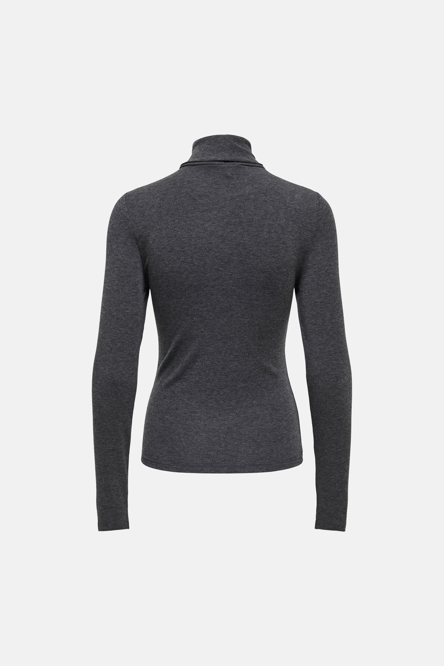 T-shirt met rolkraag - grijs
