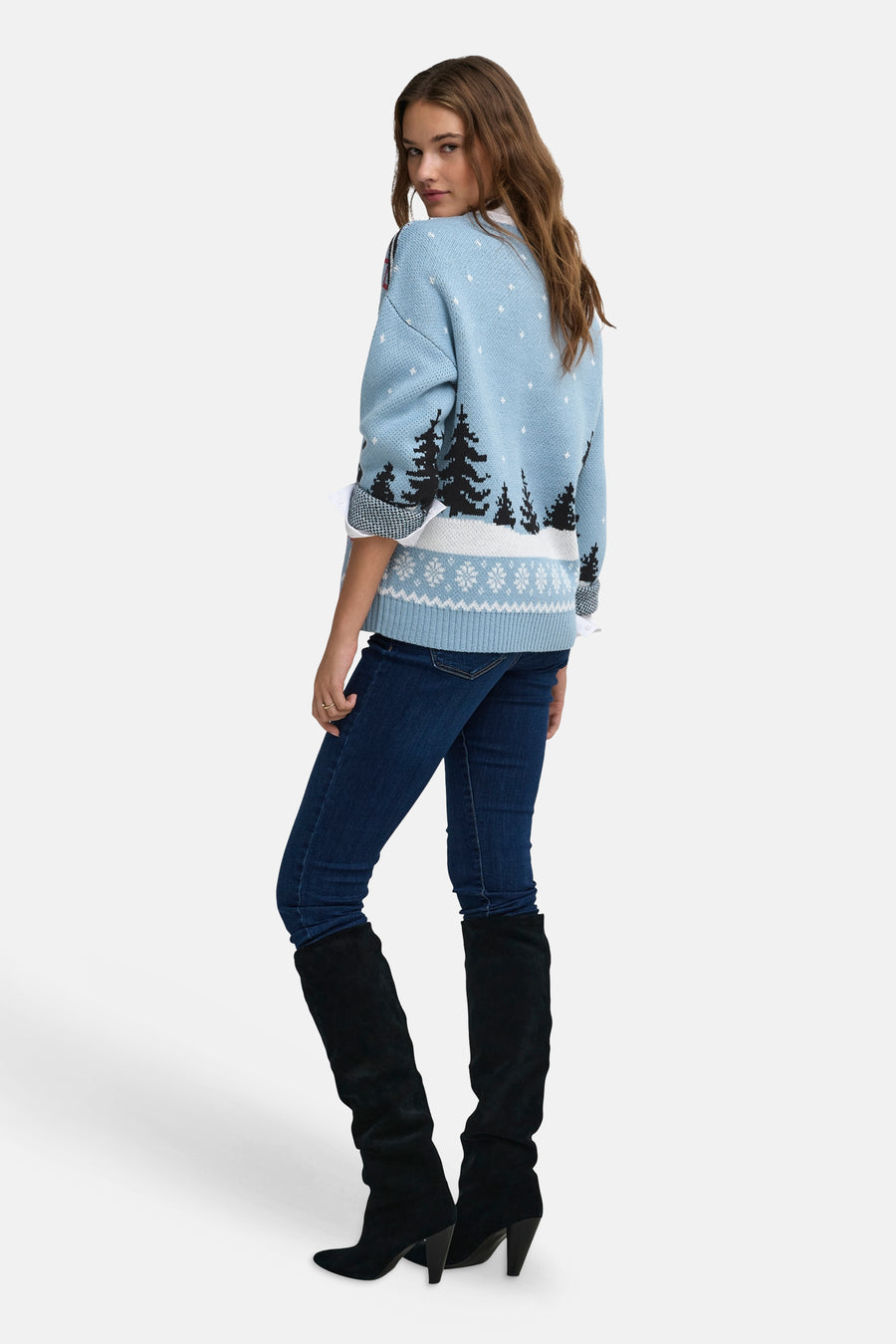 Trui met ronde hals blauw - ONLY®